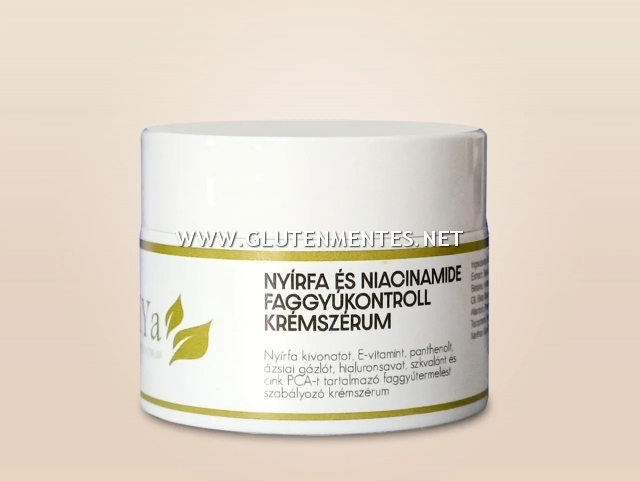 YiYa Nyírfa és Niacinamide faggyúkontroll krémszérum – 100% natúrkrém - egységes, lágy, kiegyensúlyozott bőr 50ml