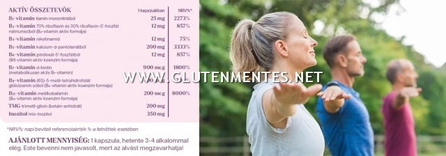 YiYa B-vitamin komplex - teljes spektrum B-vitamin komplex, metil-foláttal és metilált B12-vel!