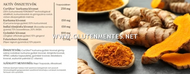 YiYa Kurkuma CurQfen® - a legújabb generációs kurkuma kivonat, kiemelkedő felszívódással! 60db