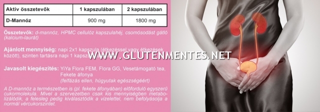 YiYa D-Mannóz – egy természetes cukormolekula antibakteriális tulajdonságokkal! Hugyúti fertőzések, diszkomfort! 60db