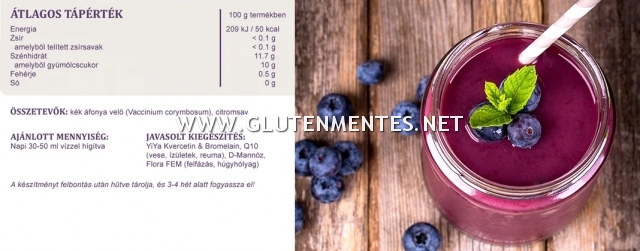 YiYa Kék áfonya velő - antioxidánsokban gazdag szupergyümölcs egyenesen Erdélyből! 500ml